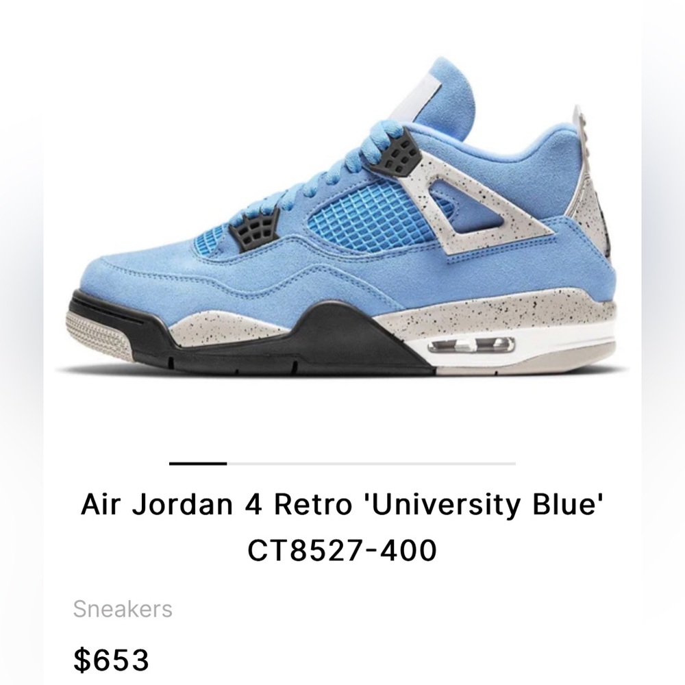 Air Jordan 4 Retro 'University Blue'